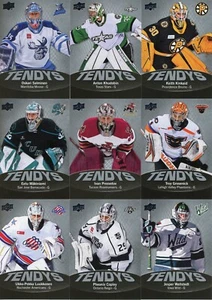 LOTE DE TARJETAS DE INSERTO DE HOCKEY UD AHL TENDYS mazo superior UD AHL TENDYS Juego de tarjetas de inserto de hockey - Imagen 1 de 1