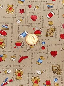 Puppenhaus Nähen Thema Dunkel Beige Material 1:12 Maßstab Tumdee Zubehör M38 - Imagen 1 de 1