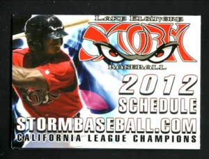 Lake Elsinore Storm 2012 calendario de bolsillo Wells Fargo Padres afiliado California - Imagen 1 de 2