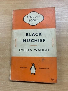 1951 EVELYN WAUGH "BLACK MISCHIEF" PENGUIN #179 FICTION PAPERBACK BOOK (P2) - Imagen 1 de 15