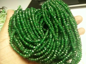 4 STRANDS LOT AAA AVENTURINE RONDELLE FACETED GEMSTONE 5 MM BEADS 13" LONG - Picture 1 of 3