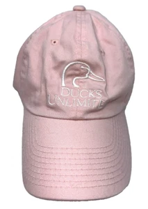 DUCKS UNLIMITED W's Pink Hat Cap Strapback Adjustable Embroidered - Picture 1 of 6