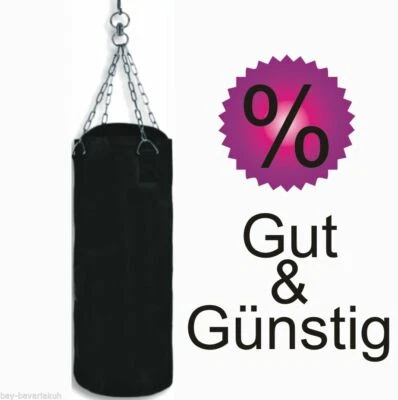 BAY® SPARSET 120 cm Sandsack mit Stahl Kette Boxsack Boxsäcke Set + Aufhängung - Bild 1 von 4