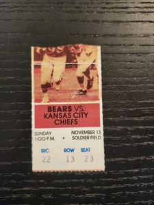 13. November 1977 Chicago Bears Ticket Stub - Walter Payton 3TD - Highlight Run - Bild 1 von 2