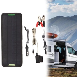 Efficiently Extend Battery Life 12V Solar Power Charger with Accessories - Picture 1 of 12