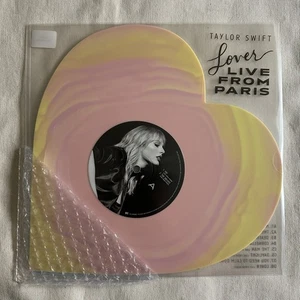 Taylor Swift - Lover Live From Paris Heart Shaped Vinyl - New & Ready to Ship - Picture 1 of 2