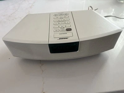 Bose Wave Radio AM/FM Alarm Clock White Model AWR1-1W Tested Works - Image 1 of 4