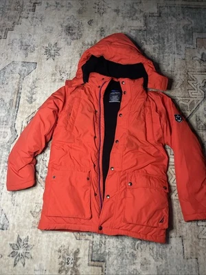 CHAQUETA DE INVIERNO AISLANTE PESADO NARANJA NÁUTICA Abrigo de esquí Poli-Puffer JUVENTUD L 14/16 Foto 1 de 4