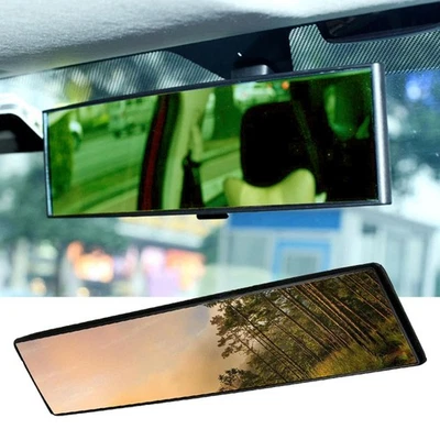 Amber Wide Angle Interior Convex Curved Panoramic Rearview Mirror fit Mini Foto 1 de 4