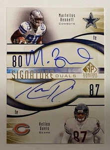 2009 SP Signature Edition Signature Dual Auto Martellus Bennett Hellen Davis /99 - Picture 1 of 8