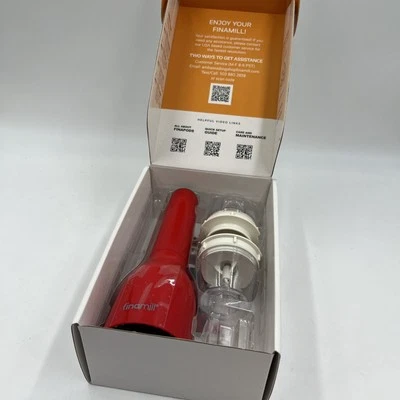 FinaMills Award-Winning BatteryOperated Salt and Pepper Grinder Set 2 Pods Red