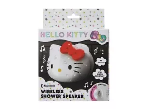 HELLO KITTY BLUETOOTH WIRELESS SHOWER SPEAKER WHITE WITH RED BOW - Picture 1 of 7
