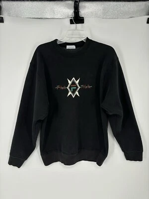 Sudadera De Colección Años 90 Y2k Hecha en EE. UU. Bordada Fila Cuello Redondo Verde Y Marrón Foto 1 de 4