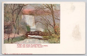 Postcard c1905 Minneapolis Minnehaha Falls Minnesota Poem Antique - Picture 1 of 2