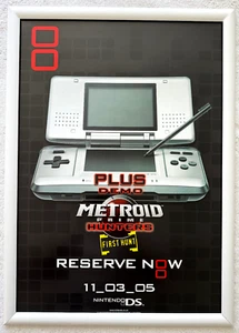 Nintendo DS / Metroid Prime Hunters RARO NDS 42 cm x 59 cm poster promozionale - Foto 1 di 2