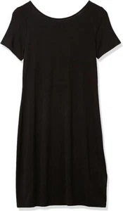 Amazon Essentials Women Jersey Ballet-Back T-Shirt Daily Ritual Dress Black L - Picture 1 of 11