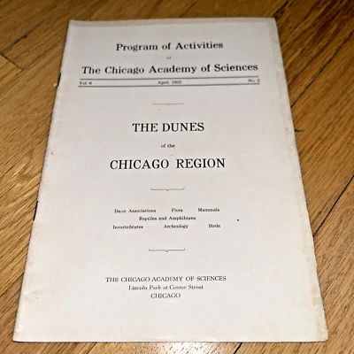 1935 Las dunas de la región de Chicago, Academia de Ciencias de Chicago Foto 1 de 4