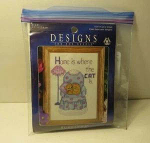 Cat Cross Stitch Kit Designs for the Needle Home is where the Cat is - Picture 1 of 4