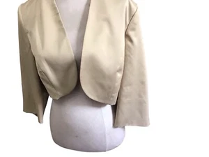 Kaleidescope Gold Satin Bolero Size 20 Bnwt Length17” - Picture 1 of 4