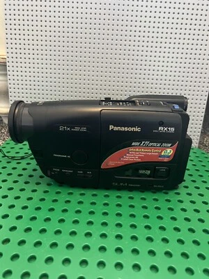 Panasonic NV-RX15B Slim Palmcorder VHS-C Wide Lens 21x Optical Zoom  - Image 1 of 4