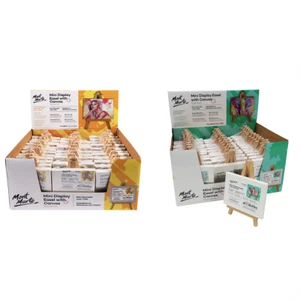 6x Mini Blank Canvas on Easel Stand Mont Marte Kids Art Painting Party Wedding - Bild 1 von 5