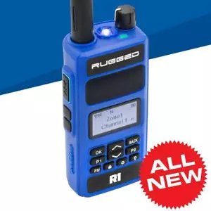 Rugged R1 Business Band Handheld - Digital and Analog Walkie Talkie VHF and UHF - Picture 1 of 16