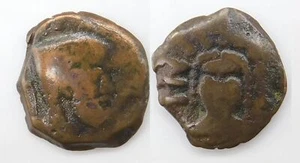 Celtic Spain Unidad Malaka / Vulcano con barba a Dcha, Ley. punica MLK / R So - Bild 1 von 1