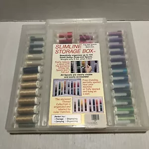 SULKY Slimline Thread Storage Box Case W/ 58 Used Sulky Spools - Picture 1 of 5