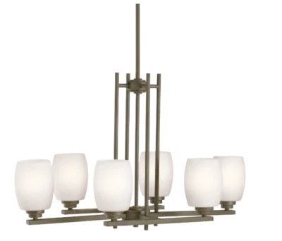 Kichler 3898 Eileen 1 Tier Chandelier - Bronze - Image 1 of 3