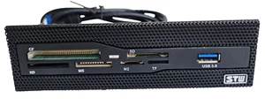 STW Internal 5.25" Drive Bay Memory Card Reader USB 3.0 CF SD XD Micro M2 TF MS - Picture 1 of 2