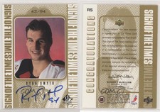 1998-99 SP Authentic Sign of the Times Gold /94 Ryan Smyth #RS Auto