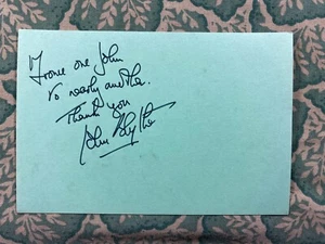 John Blythe - This Happy Breed - Lilli Marlene - Poldark - Autograph 1975 - Picture 1 of 2