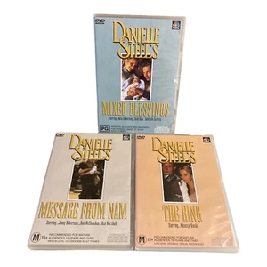 Danielle Steel DVD Bundle x 3 The Ring + Message From Nam +Mixed Blessings PAL - Picture 1 of 9