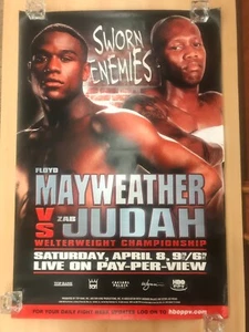 2006 HBO Mayweather vs Judah Sworn Enemies Promo Poster 27" x 40" - Picture 1 of 8