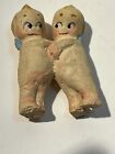 Antique Kewpie Doll Miniature Baby Huggers Rose O'Neill Figure Chalk/Bisque?