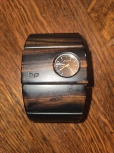 Vestal RoseWood Cuff Watch, Splash Resistant, Stainless Steel Needs Battery - Picture 1 of 6