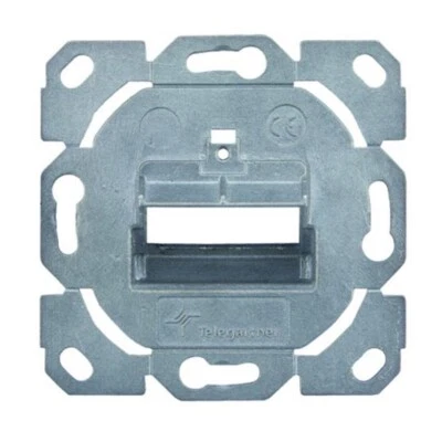 UP Netzwerk Dose 2 fach für RJ45 Keystone Modul designfähig zu UAE Zentralplatte - Bild 1 von 3
