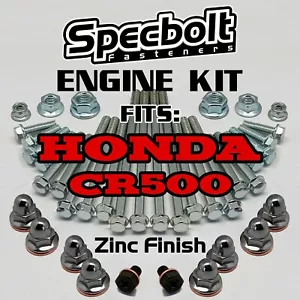 Kit de pernos de reconstrucción de motor CR500 para Honda CR 500. Sujetadores de zinc de fábrica Specbolt - Imagen 1 de 11