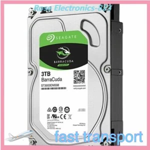 ST3000DM008 Seagate BarraCuda 3 TB Internal 3.5" Hard Drive 7200RPM SATA 6Gb 64M - Picture 1 of 3