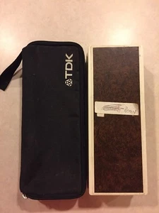 Lot of 2 Canvas and Plastic Cassette Storage Cases Hold 15 Each TDK VPI - Picture 1 of 5