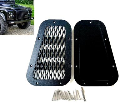 LAND ROVER DEFENDER 90 110 130 RHD 1983-2016 ALA SUPERIOR ADMISIÓN DE AIRE PARRILLAS DIESTRO Y DERECHO Foto 1 de 4