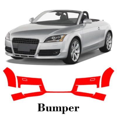 Película de protección de pintura PPF precortada para parachoques delantero para Audi TT S-Line 2008-2010 Foto 1 de 4