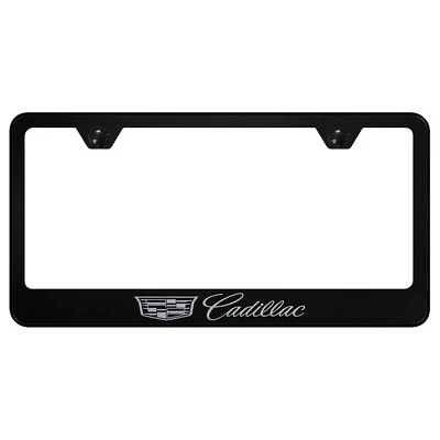 Cadillac New Logo License Plate Frame (Black) - Image 1 of 4