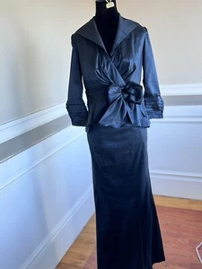 Size 2 Tadashi Shoji Formal 2 Piece Gown Mother Bride/Groom - Picture 1 of 10