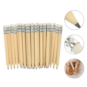 40pcs Office Short Drawing Pencils Small Erasable Log Pencils Writing Mini Golf - Picture 1 of 12