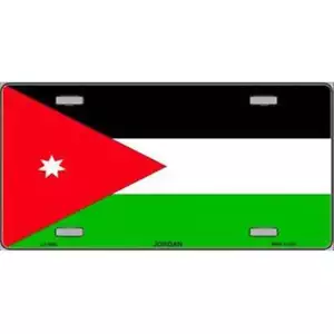 Smart Blonde LP-4039 Jordan Flag Metal Novelty License Plate - Picture 1 of 1