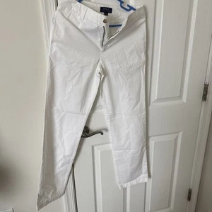 Polo Ralph Lauren Boys Pants White Chinos Size 16 Cotton Youth Dress - Picture 1 of 1