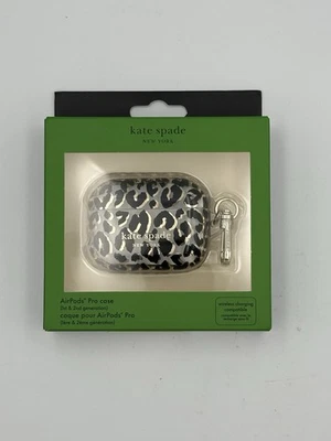 E2. Kate Spade New York Apple AirPods Pro 1st & 2nd Generation Case City Leopard - Image 1 of 2