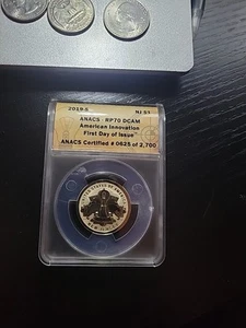 2019-S New Jersey Innovation Dollar ANACS RP-70 DCAM First Day of Issue. #625 - Picture 1 of 3
