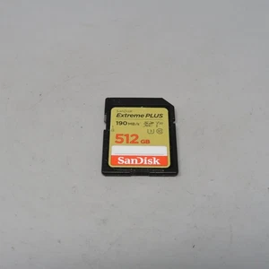 SanDisk Extreme 512GB SDXC 190MB UHS-I U3 V30 4K UHD SD Card - Picture 1 of 1